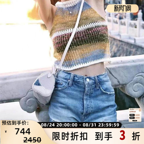 Mother 春夏款女士潮流时尚破洞牛仔短裤银泰百货精品 301596