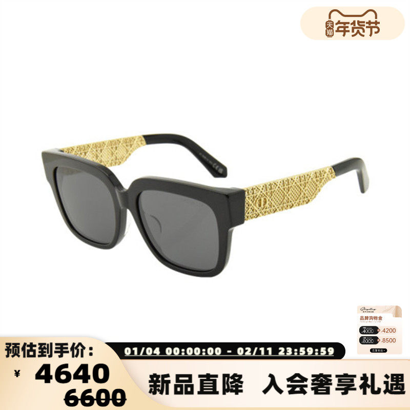 DIOR迪奥 25新款女士时尚太阳镜板材大框墨镜银泰百货 300211