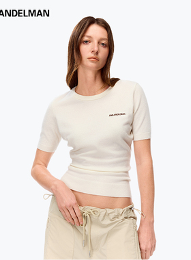 【腻腻同款】ANN ANDELMAN25春夏女士圆领修身堆叠毛织短袖301286