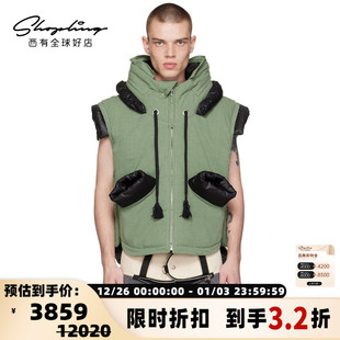 设计感抽绳马甲银泰百货精品 Craig 男女同款 秋冬款 301596 Green