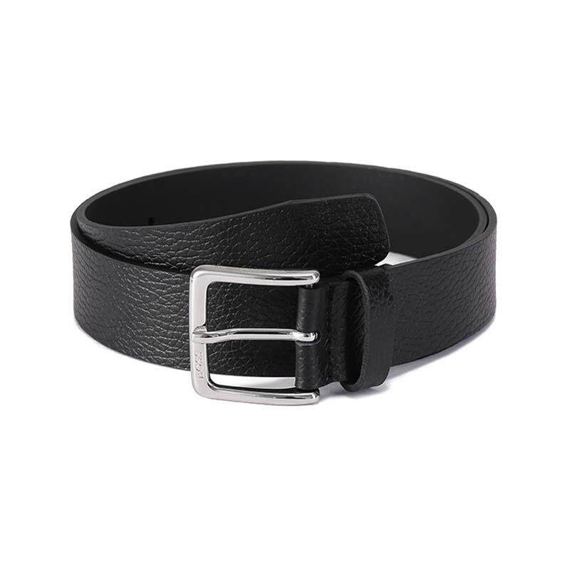 Hugo Boss 男士牛皮不可裁剪皮带腰带3.3cm银泰百货精品 300095