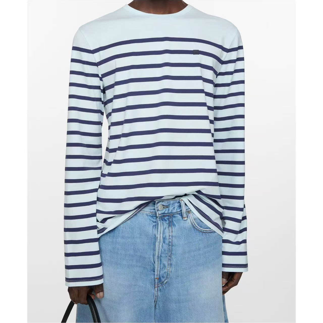 ACNE STUDIOS 秋冬新款男女同款长袖圆领T恤银泰百货精品 301574