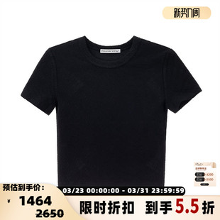 T恤银泰百货 春夏女士百搭纯色圆领短袖 301574 WANG ALEXANDER