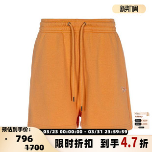 银泰百货精品 女士橘色系带休闲短裤 301574 KITSUNE MAISON