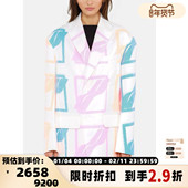 拼色两粒单排扣休闲西服外套银泰百货 WE11DONE 春秋男士 301604