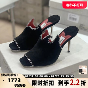 Jimmy Choo女士时尚火焰异形穆勒鞋高跟鞋银泰百货精品 301596
