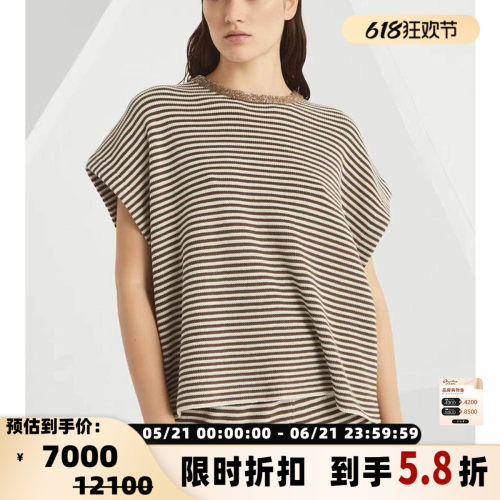 BC/Brunello Cucinelli 新款女士条纹休闲上衣银泰 301574