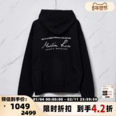Martine Rose日常通勤中性字母印花连帽长袖 卫衣银泰百货301596