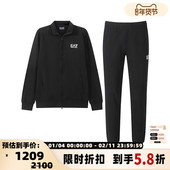 Armani阿玛尼EA7 300095 银泰 男士 LOGO胶印立领拉链休闲运动套装