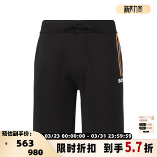 Boss雨果博斯 银泰百货 男士 短裤 300095 Black系列运动休闲裤 Hugo