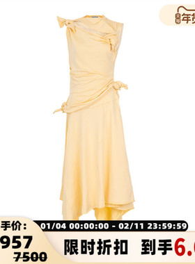 ACNE STUDIOS 潮流都市女士无袖不规则设计连衣裙银泰百货 301574