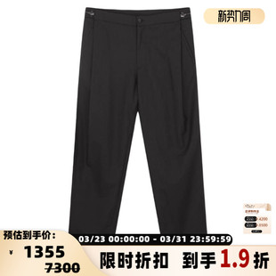 ARMANI 银泰百货 男士 百搭休闲长裤 301604 羊毛保暖拉链款 EMPORIO