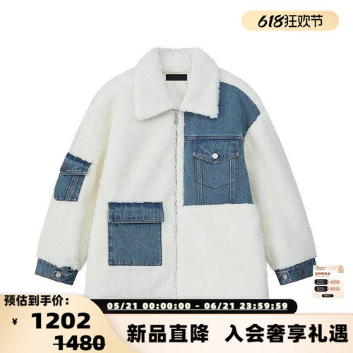 threequarters复古洗夹条外套