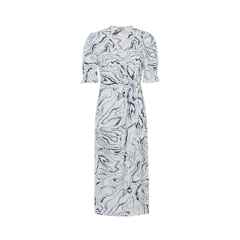 SUNCOO日常休闲女士中长连衣裙