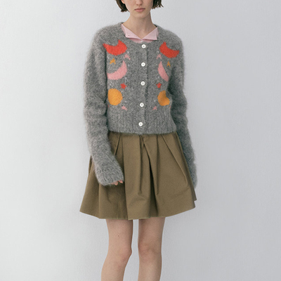 NODIRECTION费尔岛毛针织开衫女