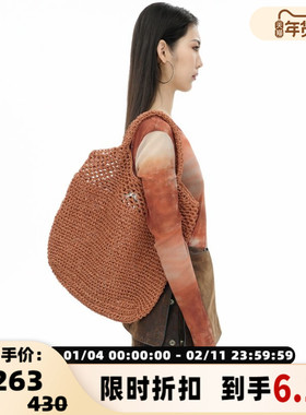 Dear Alien 25新款女士Freya镂空单肩手提托特包银泰百货 301594