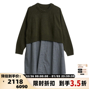 连衣裙银泰百货 Margiela潮流都市女士拼接长袖 301596 Maison Mm6