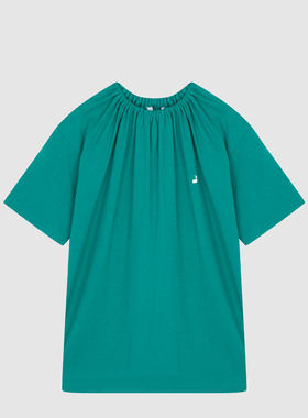 pushBUTTON刺绣印花圆领套头女士休闲短袖T恤衫银泰百货 301604