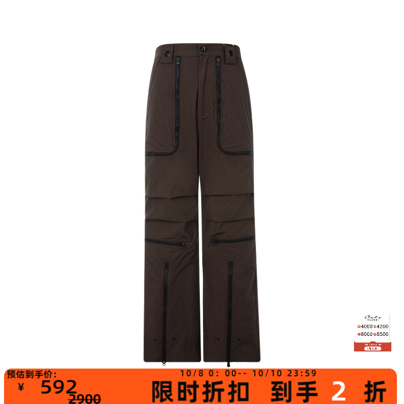 自然腰休闲简约设计长裤休闲裤