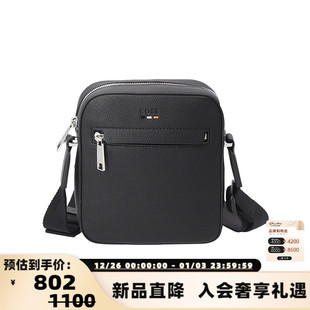 black系列单肩斜挎包记者包银泰 男士 300095 Boss雨果博斯 Hugo