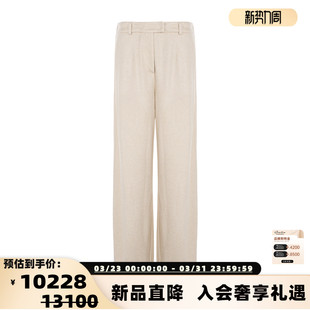 银泰 女士简约直筒休闲西裤 CUCINELLI 301574 BRUNELLO