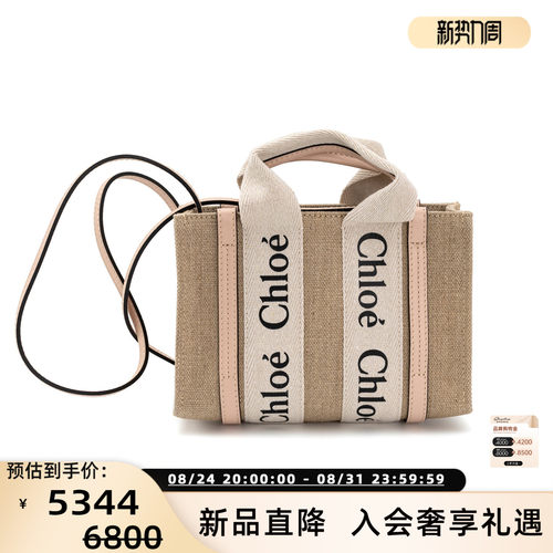 CHLOE女士字母印花托特包