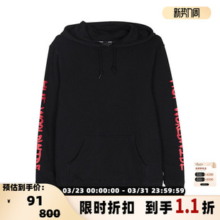 连帽抽绳套头宽松字母卫衣银泰百货精品 男士 301365 春秋款 HUF