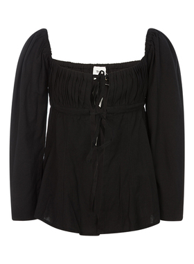 TACH CLOTHING 春季新款女士休闲长袖简约设计系带上衣