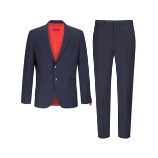 银泰百货 Hugo HUGO系列单排扣西服套装 男士 300095 Boss雨果博斯