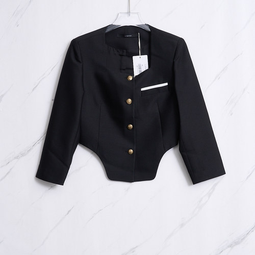 pushBUTTON 潮流都市女士不规则方领休闲西装银泰百货精品 301596