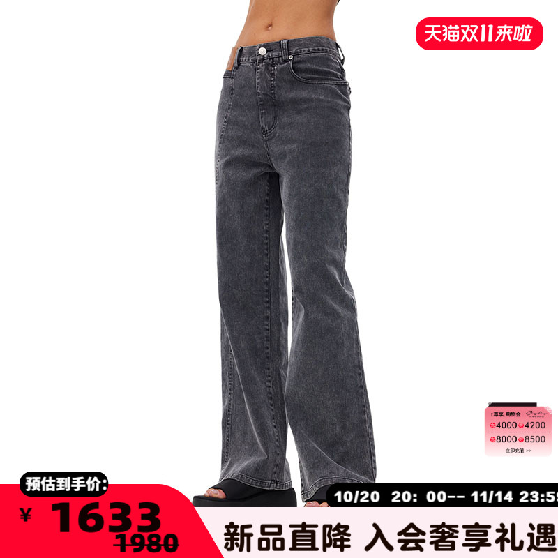 ANNANDELMAN解构黑色牛仔裤