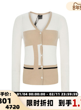 【折扣】LORENA ANTONIAZZI女士气质优雅V领随性针织开衫