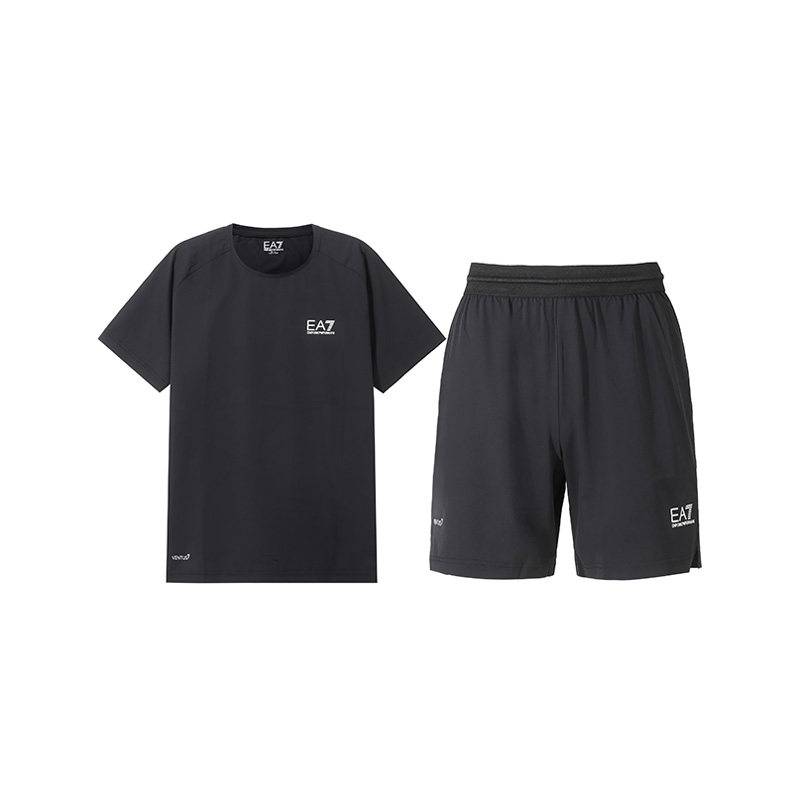 Armani阿玛尼EA7 男士VENTUS7圆领短袖T恤运动套装银泰 300095