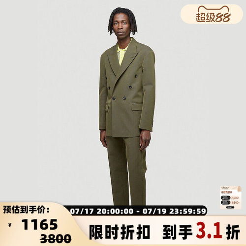 Acne Studios男士时尚简约通勤拉链款休闲裤 银泰百货 301604