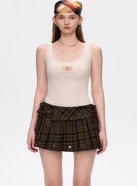 13DE MARZO 25春夏女士小熊头背心甜辣外穿个性薄款吊带 300178