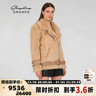 301604 毛领皮衣夹克外套银泰百货 Acne Studios秋冬男女同款