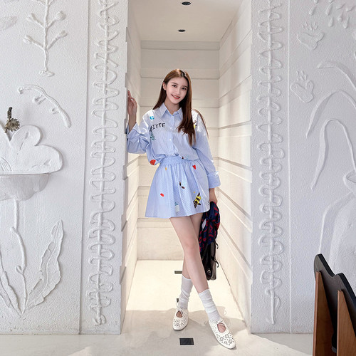 SOFITTE女kitty印花蓬蓬半裙