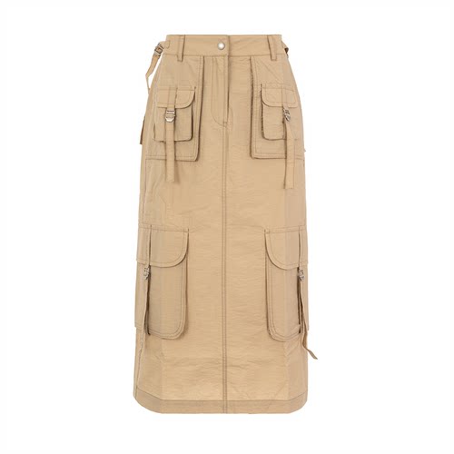 ACNE STUDIOS 春夏新款女士工装风中长半身裙银泰百货精品 301574