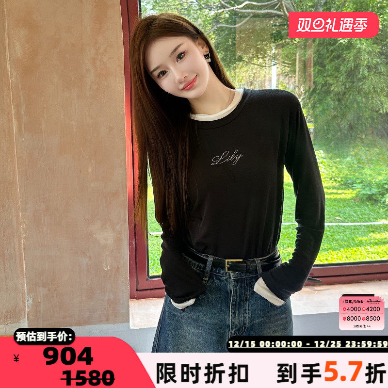 concise-white休闲修身圆领T恤