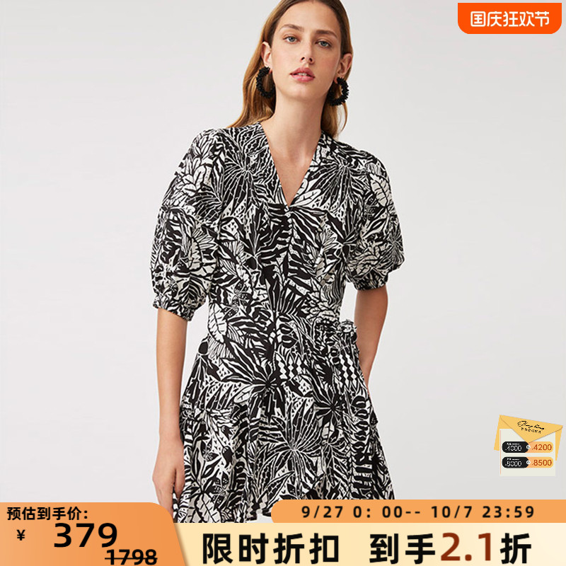 SUNCOO日常休闲款女士迷你连衣裙