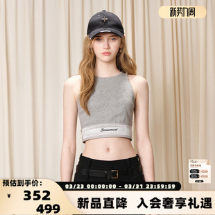 301489 松紧腰针织背心银泰百货精品 EIMISMOSOL 女士短款