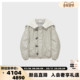 IMMI 女士蛋白PU毛毛领 小飞侠 设计师品牌 羽绒夹克银泰 300124