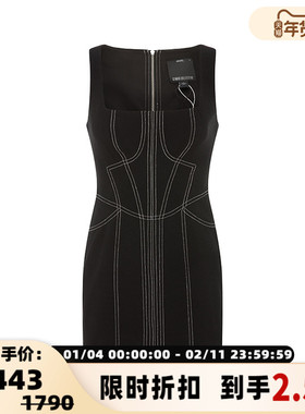 C/MEO 女士简约款设计气质休闲修身收腰迷你连衣裙 银泰