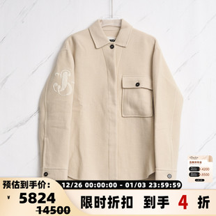 301596 潮流都市女士绒面夹克休闲外套银泰百货精品 JIL SANDER