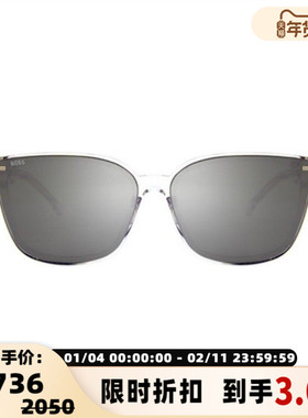 HUGO BOSS 25春夏男女款户外时尚偏光板材大框太阳镜银泰 300211
