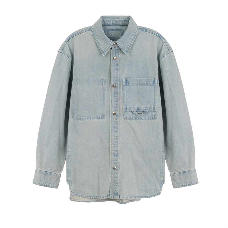 WOOYOUNGMI  男士长袖牛仔衬衫（水洗产品）银泰百货精品 301574