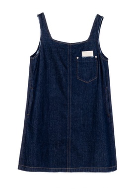 SHORT SENTENCE /短句棉质女士潮流时尚牛仔吊带连衣裙银泰301574