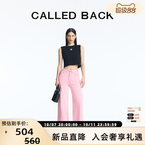 CALLEDBACKT恤背心女短款