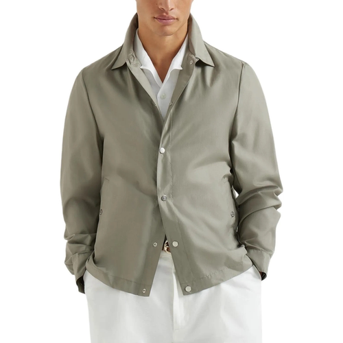 BC BRUNELLO CUCINELLI 26春夏男士高级感蚕丝混纺夹克外套301574