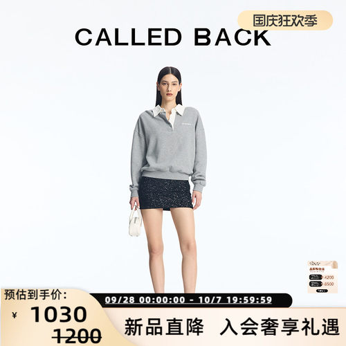 CALLEDBACKPOLO领口学院衫